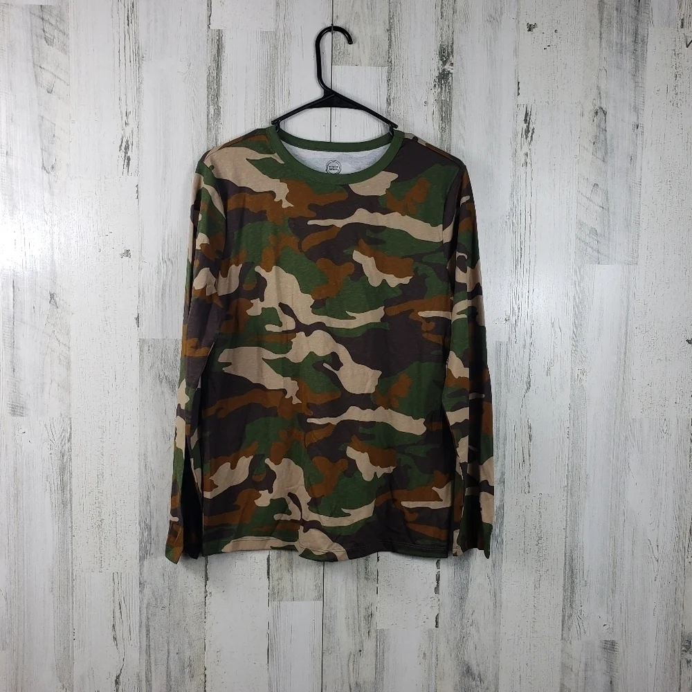 New wonder nation boys long sleeve camo shirt size XXL 18